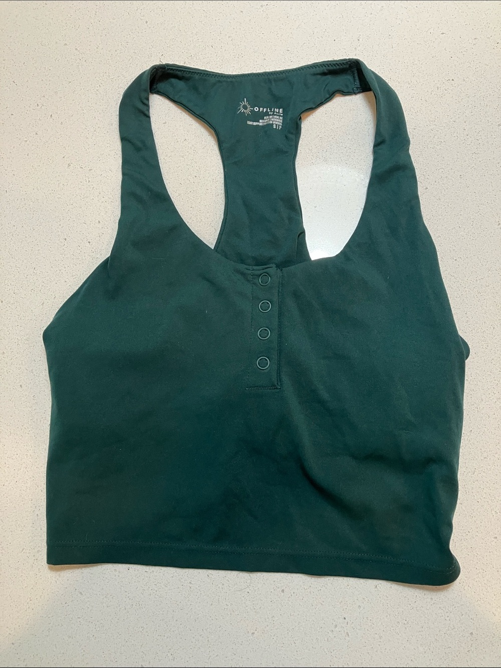 aerie Dark Teal Racerback Sports Bra